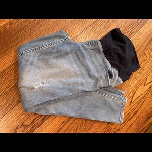 Distressed Maternity Denim Jeans
